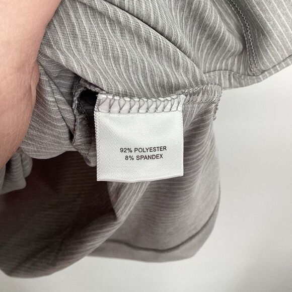 Men's‎ Peter Millar Summer Comfort Short Sleeved Polo Shirt gray/white 2XL - Picture 4 of 6